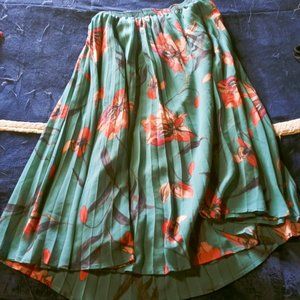 A New Day Floral Midi Skirt, L